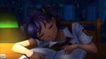  1girl book everlasting_summer lena_(everlasting_summer) orikanekoi sleeping solo tagme unyl-tan 