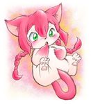  artist_request cat cat_busters furry green_eyes long_hair pink_hair 