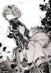  ass black_joa dress leotard monochrome nier_automata skirt_lift yorha_no.2_type_b 