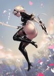  ass dress heels leotard nier_automata qsun_j sword thighhighs yorha_no.2_type_b 