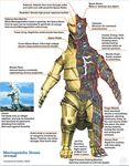  anatomy giant_monster giant_robot godzilla_(series) kaijuu mecha mechagodzilla missile monster no_humans robot x-ray 