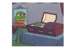  casket death funeral male matt_furie meme pepe_the_frog 