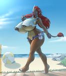  2017 anthro armpits ball beach beach_ball big_breasts breasts clothing cloud dinosaur eyes_closed female food grass headphones horn huge_breasts invalid_tag mammal marauder6272 nipples open_mouth penis popsicle portable_music_player rhinoceros sand seaside shirt short sidewalk sky sleeping tongue tongue_out water 