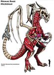  absurd_res alien ambiguous_gender animated_skeleton bone demon dragon hellraptor hi_res monster necrosan primal_rage skeleton skinless undead 