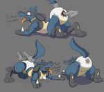  diaper disembodied_hand feces lucario messy_diaper nintendo pok&eacute;mon scat shironfan soiling video_games 