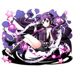  alternate_costume black_cape black_footwear black_shorts boots breasts cape crossed_legs divine_gate floating_hair full_body gloves gochuumon_wa_usagi_desu_ka? hat index_finger_raised invisible_chair knee_boots kneehighs long_hair medium_breasts military_hat purple_eyes purple_hair purple_hat short_shorts shorts sitting sleeveless smile solo star tedeza_rize transparent_background twintails ucmm very_long_hair white_gloves wrist_cuffs 