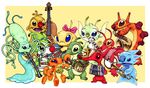  2005 accordion alien band banjo bonnie_(lilo_and_stitch) border cello clarinet clip_(lilo_and_stitch) disney elastico experiment_(species) felix_(lilo_and_stitch) finder_(lilo_and_stitch) french_horn group lilo_and_stitch melty_(lilo_and_stitch) mixed_media musical_instrument open_mouth open_smile reuben ribera saxophone shortstuff simple_background slushy_(lilo_and_stitch) smile tambourine traditional_media_(artwork) trumpet tuba washboard watermark white_border xylophone yang_(lilo_and_stitch) yin_(lilo_and_stitch) 