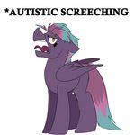  digital_media_(artwork) english_text equine fan_character feathered_wings feathers female feral fish-ears friendship_is_magic hair hooves humor invalid_color mammal meme my_little_pony open_mouth pegasus reaction_image safe screaming simple_background text white_background wings 