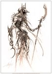  2014 anubis austin_mengler bone clothing deity gore loincloth macabre skeleton skull weapon 