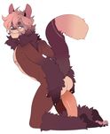  2017 anal anal_masturbation anal_penetration anthro arched_back barefoot biped biting_lip black_fur black_tail brown_fur cat claws connor_(kurenaikyora) digital_media_(artwork) dildo dildo_sitting dipstick_tail feline fluffy fluffy_tail fur green_eyes half-closed_eyes hand_on_butt hi_res joojoo kneeling long_tail looking_at_viewer male mammal masturbation multicolored_fur multicolored_tail nipples nude pawpads penetration pink_nipples pink_pawpads sex_toy side_view simple_background solo tan_fur tan_hair tan_tail teeth toe_claws toes two_tone_tail white_background white_claws 