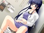  asaga_aoi blue_eyes blue_hair blush censored crossed_arms dress dutch_angle game_cg indoors jacket lace lace-trimmed_dress long_hair mosaic_censoring nogisaka_sumika one_suku!_~onee-san_scramble~ open_mouth panties panty_pull pee peeing purple_dress pussy sitting solo surprised toilet toilet_paper toilet_use underwear very_long_hair white_jacket white_panties 