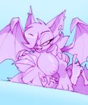  big_breasts bigdad breast_smother breasts canid canine chiropteran clothed clothing duo female fox hair hair_over_eye male male/female mammal miles_prower monochrome nipples open_mouth rouge_the_bat smothering sonic_(series) topless wings 