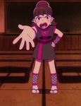  1girl angry full_body looking_at_viewer ninja open_mouth osomatsu-san screencap shinobi solo yowai_totoko 