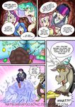  2017 alternate_species bad_english belly big_belly bulge discord_(mlp) draconequus english_text engrish female fluttershy_(mlp) friendship_is_magic human humanized magic male mammal my_little_pony natsumemetalsonic pinkie_pie_(mlp) princess_cadance_(mlp) princess_celestia_(mlp) princess_luna_(mlp) teleportation text twilight_sparkle_(mlp) 