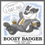  alcohol badger beverage boozybadger business_suit clothing male mammal mustelid skyryd3r solo suit 