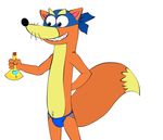  bbulala bulge canine clothing dora_the_explorer fox grin growth jockstrap magic mammal mask smile swiper teeth underwear 