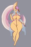  anthro big_breasts breasts cresselia female grey_background legendary_pok&eacute;mon liveforthefunk nintendo pok&eacute;mon pussy_floss simple_background smile solo thick_thighs video_games wide_hips 