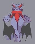  anthro big_breasts breasts female gliscor grey_background liveforthefunk nintendo pok&eacute;mon simple_background solo standing thick_thighs video_games wide_hips 