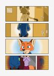  2017 anthro canine clothed clothing comic disney female fox male mammal mother mother_and_son mrs_wilde nick_wilde parent police_uniform quirky-middle-child son uniform zootopia 