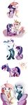  2017 absurd_res cake crown cutie_mark equine feathered_wings feathers female feral food friendship_is_magic group hair hi_res horn jewelry magic magnaluna mammal multicolored_hair my_little_pony pregnant princess_celestia_(mlp) princess_luna_(mlp) simple_background twilight_sparkle_(mlp) unicorn white_background winged_unicorn wings 
