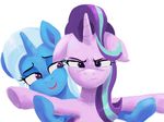  2017 blue_eyes duo equine female friendship_is_magic horn mammal my_little_pony purple_eyes raikoh-illust starlight_glimmer_(mlp) trixie_(mlp) unicorn 