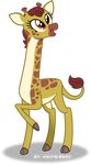  2017 abrsurd_res brown_eyes female gina_(mlp) giraffe hi_res mammal my_little_pony solo vector vector-brony 