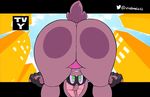  2017 animated anthro bat batgirl_(vimhomeless) big_butt butt female green_eyes mammal smile solo vimhomeless 