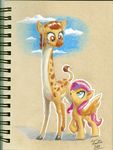  2017 assasinmonkey duo equine female fluttershy_(mlp) friendship_is_magic gina_(mlp) hair mammal my_little_pony pegasus pink_hair wings 