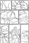  bed blush clothing comic invalid_tag kissing leonardo_(tmnt) licking male male/male ninja pillow raphael_(tmnt) reptile scalie sneefee teenage_mutant_ninja_turtles text tongue tongue_out turtle undressing 