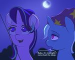  dialogue duo english_text female friendship_is_magic moon my_little_pony night purple_eyes raikoh-illust starlight_glimmer_(mlp) string text trixie_(mlp) 