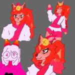 animal_humanoid anthro bell blep bovid canid canid_humanoid canine canine_humanoid caprine ceroba_(undertale_yellow) colored colored_sketch deltarune duo female fox fox_humanoid goat hi_res horn humanoid male mammal mammal_humanoid ralsei sillylar sketch tongue tongue_out undertale_(series)
