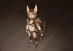 anthro axe bow_(weapon) felid feline female hi_res lynx mammal mira_(spectronic) ranged_weapon solo spectronic tribal weapon