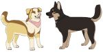 2015 aliasing alpha_channel animal_genitalia bird_dog black_claws black_collar black_nose blue_(bluekyokitty) bluekyokitty brown_body brown_eyes brown_fur canid canine canis chow_chow claws collar collar_tag digital_drawing_(artwork) digital_media_(artwork) digitigrade domestic_dog duo eyes_closed feral flat_colors floppy_ears full-length_portrait fully_sheathed fur genitals golden_retriever grey_claws hunting_dog jewelry kerchief looking_at_another male mammal mixed_breed neckerchief necklace open_mouth open_smile paws pink_kerchief pink_neckerchief pink_nose pink_tongue portrait raised_tail retriever sebdoggo sheath simple_background smile snout spitz standing tail tan_body tan_fur tongue transparent_background white_body white_fur yellow_body yellow_fur