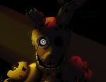 animatronic black_sclera five_nights_at_freddy&#039;s five_nights_at_freddy&#039;s_3 front_view gm_laz humanoid lagomorph leporid looking_at_viewer machine male mammal notched_ear open_mouth rabbit robot scottgames solo springtrap_(fnaf) undead white_eyes william_afton_(fnaf) wire yellow_body
