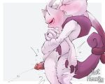 anthro areola biped blush bodily_fluids breast_grab breasts clenched_teeth duo ejaculation entwined_tails erection eyes_closed female generation_1_pokemon genital_fluids genitals hand_on_breast itz_smi73 legendary_pokemon looking_pleasured male male/female mega_evolution mega_mewtwo mega_mewtwo_x mega_mewtwo_y mewtwo motion_lines nintendo nipples open_mouth orgasm penis pink_body pokemon pokemon_(species) pokemon_unite purple_body pussy pussy_juice pussyjob red_eyes saliva sex simple_background sweat sweatdrop tail tail_coil teeth text thigh_sex