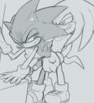 anal anthro blush bodily_fluids cum duo genital_fluids genitals is_(artist) knuckles_the_echidna male male/male penis sega sonic_the_hedgehog sonic_the_hedgehog_(series)