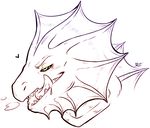  &lt;3 ambiguous_form dragon drooling licking licking_lips male maplecookies open_mouth saliva smile solo teeth tongue tongue_out 