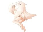  1girl beak bird_tail bmp-to-png_conversion feathered_wings feathers feet frfr full_body game_cg harpy looking_at_viewer mon-musu_quest! monster_girl non-web_source pink_eyes pyhar_(mon-musu_quest!) reverse_harpy solo tail transparent_background white_feathers white_wings winged_arms wings 