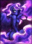  2017 absurd_res anthro anthrofied bantha blue_feathers blush breasts equine feathered_wings feathers female friendship_is_magic hair hi_res horn looking_at_viewer mammal my_little_pony nude princess_luna_(mlp) smile solo winged_unicorn wings 