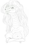  anthro big_breasts blush boa_sandersonia breasts fellatio female forked_tongue hair human humanoid long_hair looking_at_viewer male male/female mammal monkey_d._luffy nipples non-mammal_breasts one_piece oral pdxyz reptile scalie sex size_difference snake tongue tongue_out 