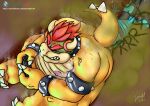 absurd_res anthro bowser dragon duo facefarting facesitting fart hi_res laught lizard male male/male mario_bros mythological_creature mythological_scalie mythology nintendo reptile scalie sitting_on_another turtle