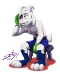 anthro asriel_dreemurr bovid boxing caprine goat hi_res male male/male mammal purple_eyes sagadreams solo sport undertale undertale_(series) violent_shit