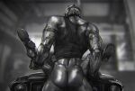 anthro big_butt big_muscles black_clothing black_footwear black_shirt black_shoes black_tank_top black_topwear butt clothing collar cuffs_(clothing) duo footwear grey_body humanoid lying machine male male/male muscular muscular_anthro muscular_bottom muscular_male muscular_top on_back on_car raised_leg robot robot_humanoid sex shirt spiked_collar spikes steelforgecanis table_lotus_position tank_top topwear