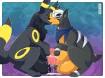 animal_genitalia balls big_balls big_penis black_body black_fur bodily_fluids canid cum cum_in_sheath cum_on_balls drooling duo eeveelution erection eyes_closed feral feral_on_feral french_kissing fur generation_2_pokemon genital_fluids genitals hi_res houndour huge_balls huge_penis hyper hyper_balls hyper_genitalia hyper_penis kerchief kissing male male/male mammal neck_tuft neckerchief nikkibunn nintendo penis pokemon pokemon_(species) saliva sheath sheath_frottage sheath_play tuft umbreon