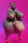 absurd_res anthro balls big_balls big_breasts big_butt big_penis breasts butt canid canine genitals gynomorph hi_res huge_balls huge_breasts huge_butt huge_penis humanoid_genitalia humanoid_penis intersex mammal nipples penis piercing raguda solo