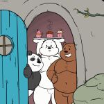 bear building cartoon_network cupcake door food giant_panda grizzly_(wbb) group group_sex hi_res house humanoid ice_bear invalid_tag male mamayong_(artist) mammal panda_(wbb) sex slightly_chubby slightly_chubby_male thick threesome trio we_bare_bears