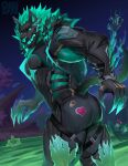 absurd_res anthro butt canid canid_demon canine cerberus cerberus_(fortnite) claws clothed clothing demon epic_games european_mythology fortnite greek_mythology heart_symbol hellhound hi_res male mammal multi_head muscular muscular_anthro muscular_male mythological_canine mythological_creature mythology pecs physen wendell_(fortnite)