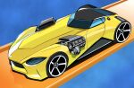  959 car engine from_above fusion hot_wheels motor_vehicle nissan nissan_fairlady_z nissan_z_(rz34) no_humans original shadow sports_car twin_mill_(hot_wheels) vehicle_focus yellow_car 