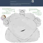 absurd_res anthro anthrofied apology areola belly belly_overhang big_belly big_moobs blush blush_lines bodily_fluids clothed clothing cute_fangs dessert dialogue embarrassed first_person_view food gastrodon generation_4_pokemon hi_res holding_food holding_ice_cream holding_ice_cream_cone holding_object ice_cream ice_cream_cone ice_cream_on_moobs looking_at_viewer looking_down male moobs navel nintendo nipples overweight overweight_male pokemon pokemon_(species) solo stuttering sweat talking_to_viewer tumblr_ask underwear underwear_only west_sea_gastrodon yuck07