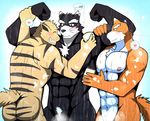  2017 anthro bearlovestiger13 biceps canine mammal nitobe nude shower 